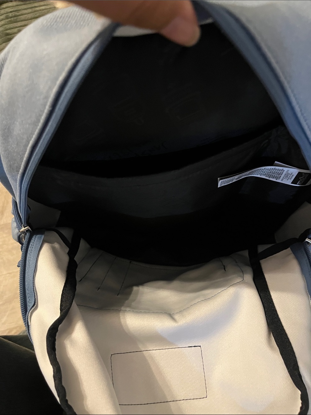 Jansport Light Blue Everyday Backpack with Front Pocket - Picture 3 of 3